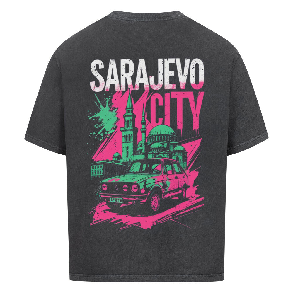 SARAJEVO Oversized T-Shirt - Front & Back Print