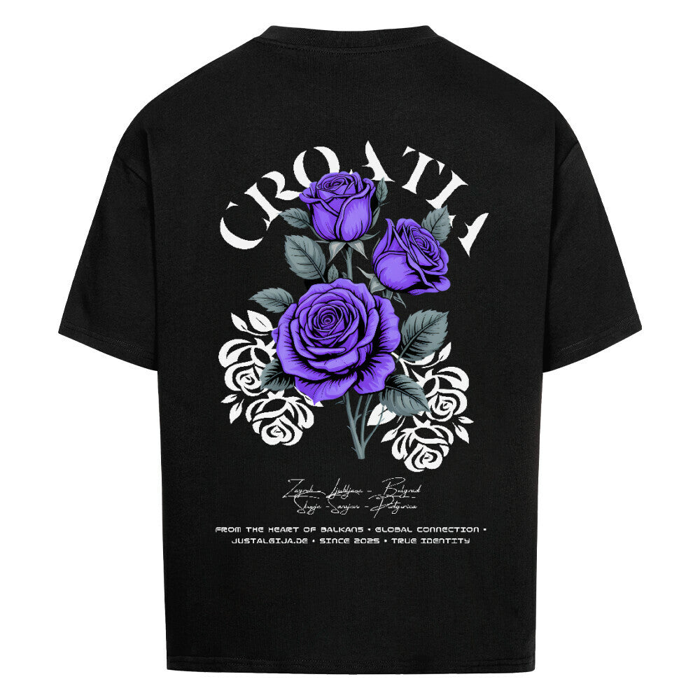 Croatia Oversized T-Shirt - Front & Back Print