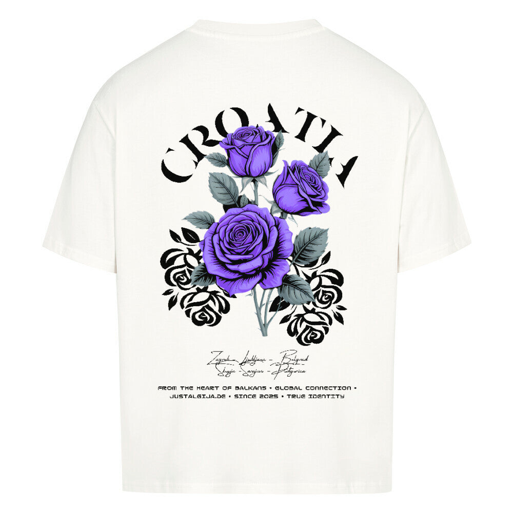 Croatia Oversized T-Shirt - Front & Back Print