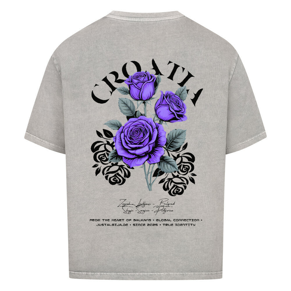 Croatia Oversized T-Shirt - Front & Back Print