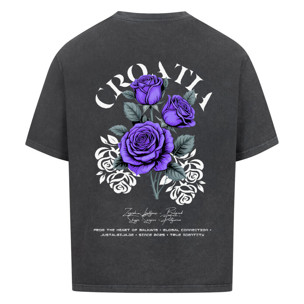 Croatia Oversized T-Shirt - Front & Back Print