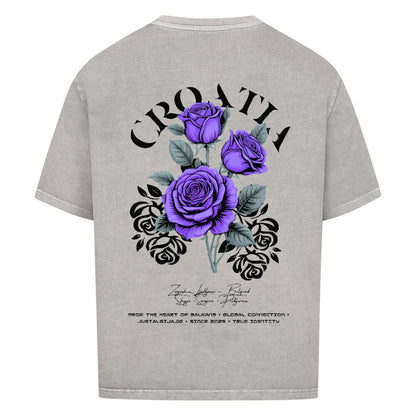 Croatia Oversized T-Shirt - Front & Back Print