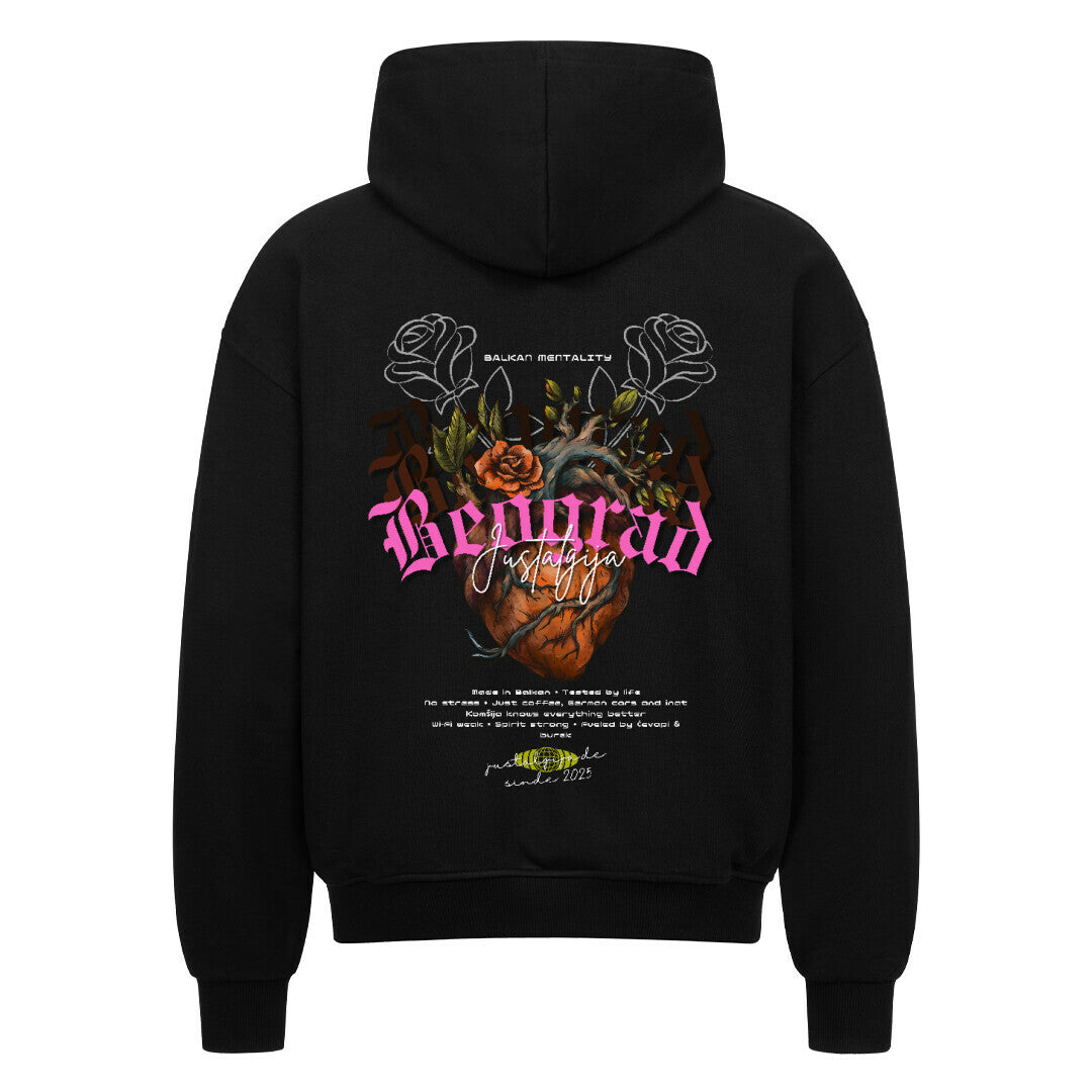 Beograd Oversized Zipper Hoodie