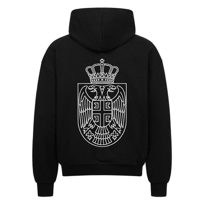 Serbien Oversized Zipper Hoodie