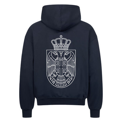 Serbien Oversized Zipper Hoodie