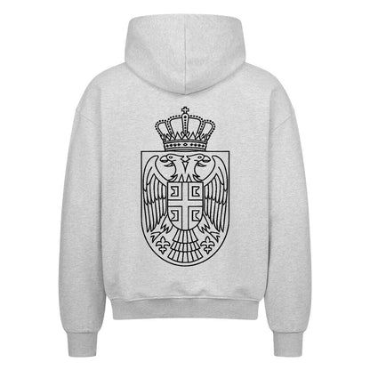 Serbien Oversized Zipper Hoodie