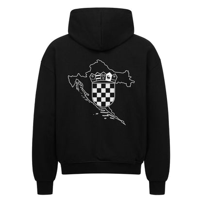 Kroatien Oversized Zipper Hoodie
