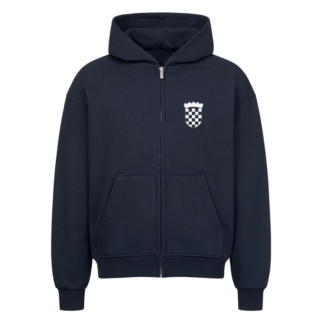 Kroatien Oversized Zipper Hoodie