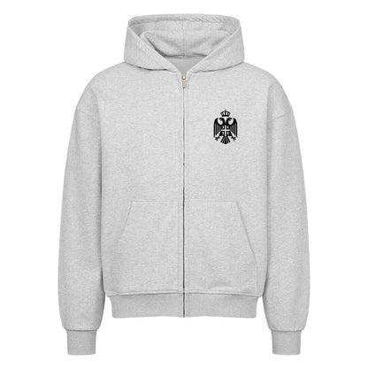 Serbien Oversized Zipper Hoodie