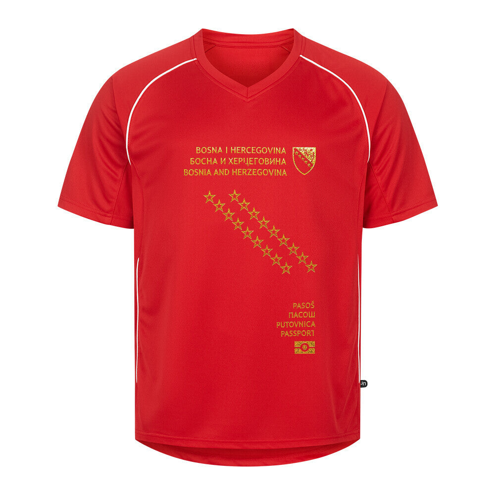Bosnien Reisepass Team Trikot