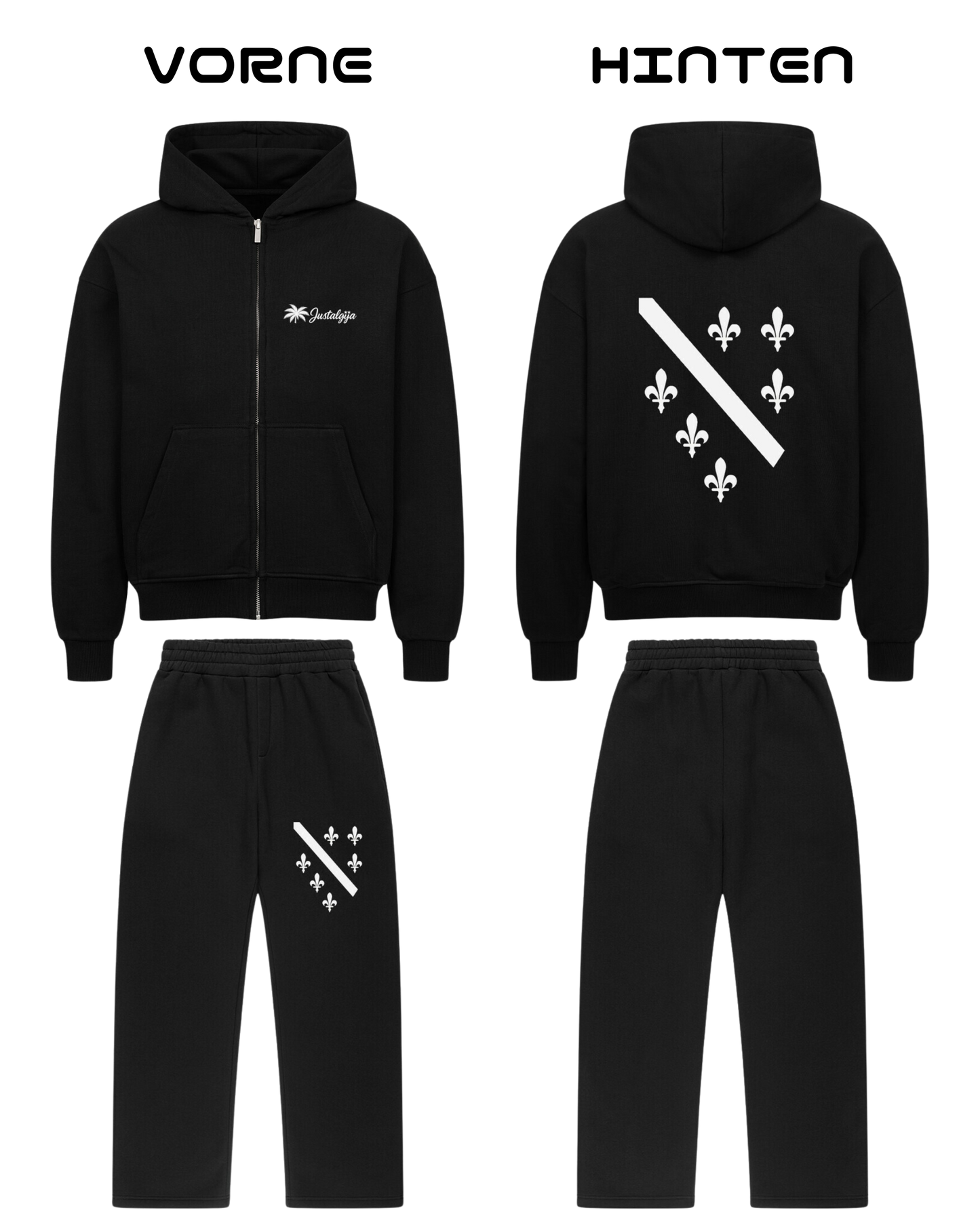 Bosna Trainingsanzug Schwarz