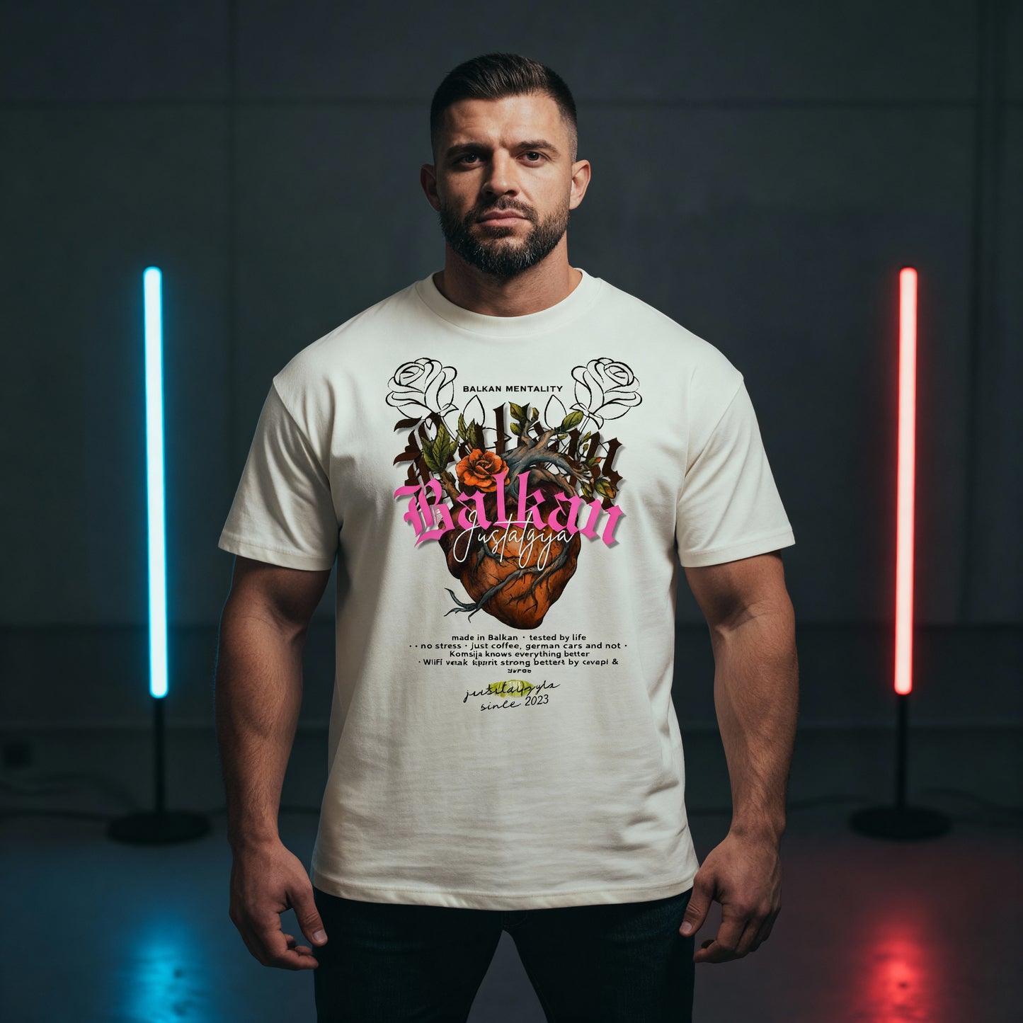 Balkan Oversized T-Shirt - Front Print