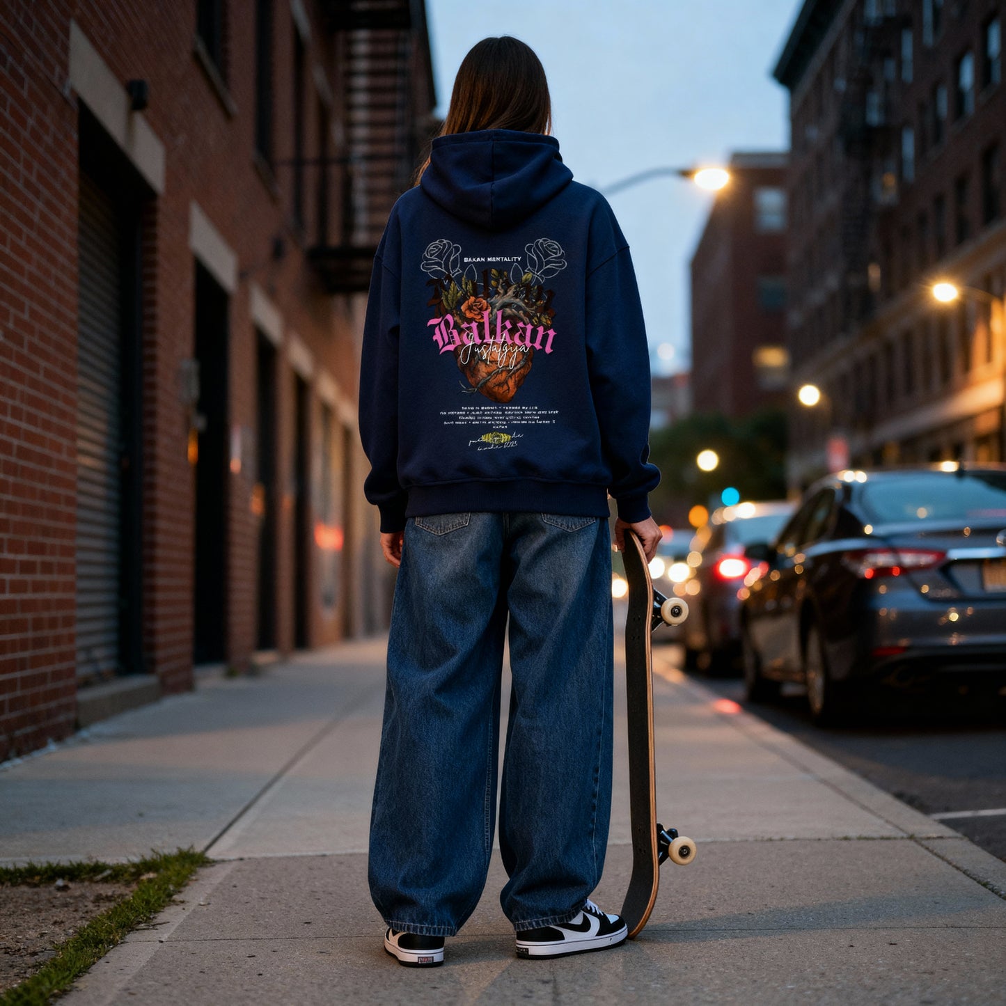 Balkan Oversized Zipper Hoodie